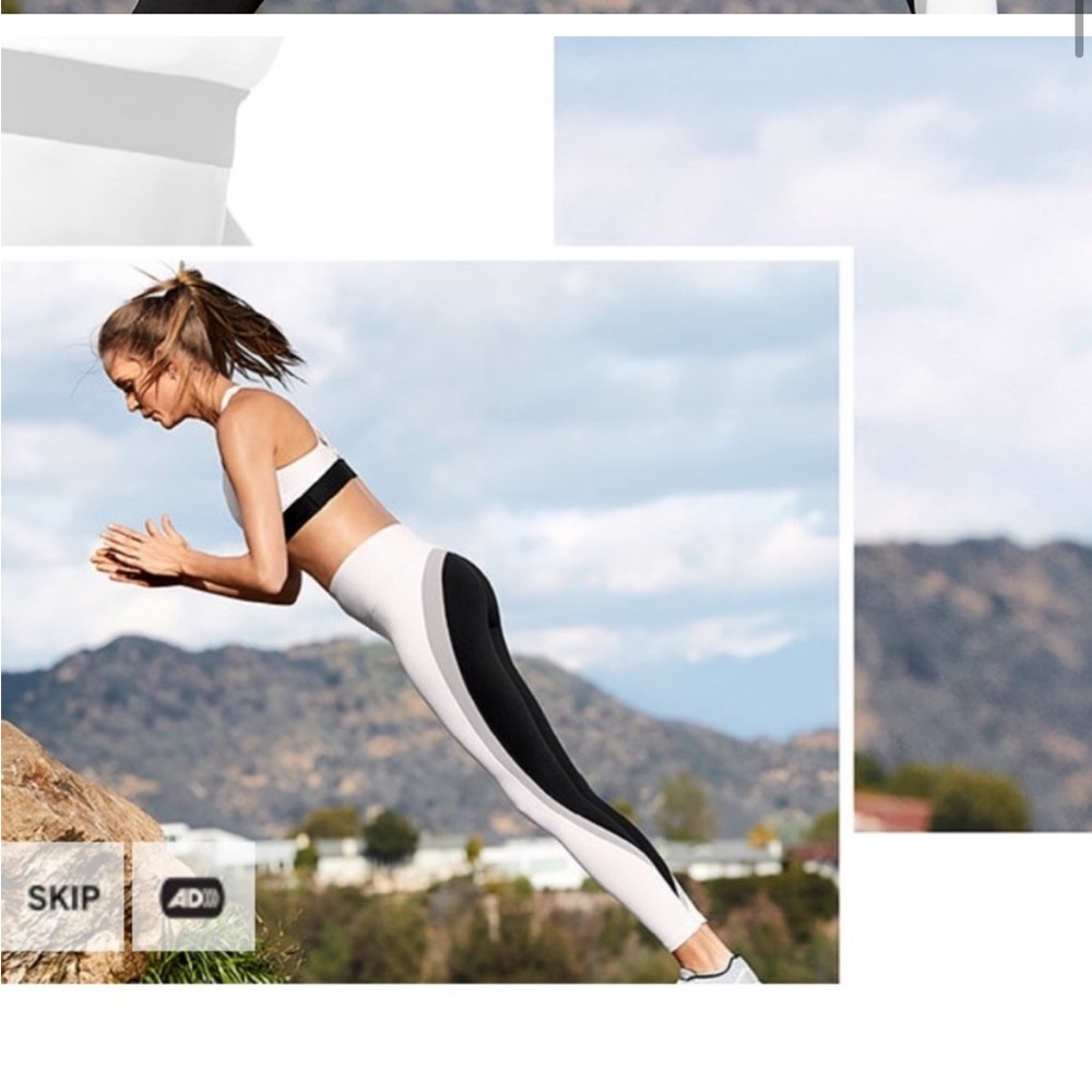 Black and White Victoria’s Secret Sport Leggings